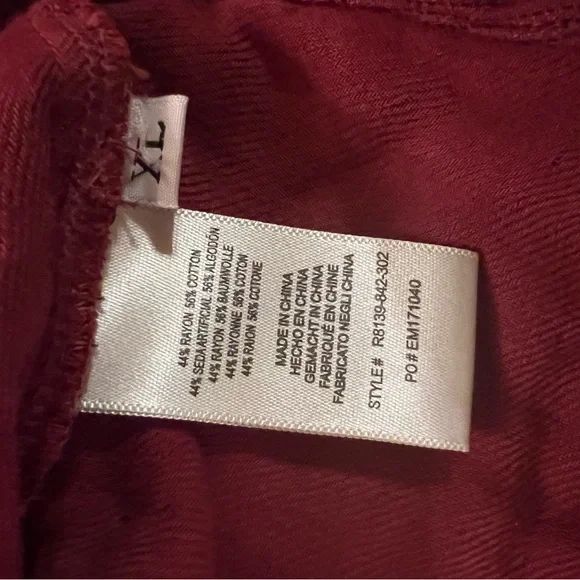 Anthropologie cloth and stone red & black plaid flannel dress xl super soft nwt - Picture 5 of 7